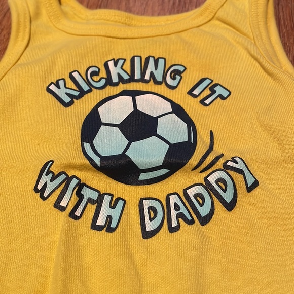 Garanimals kicking it with daddy tank onesie - Picture 2 of 5